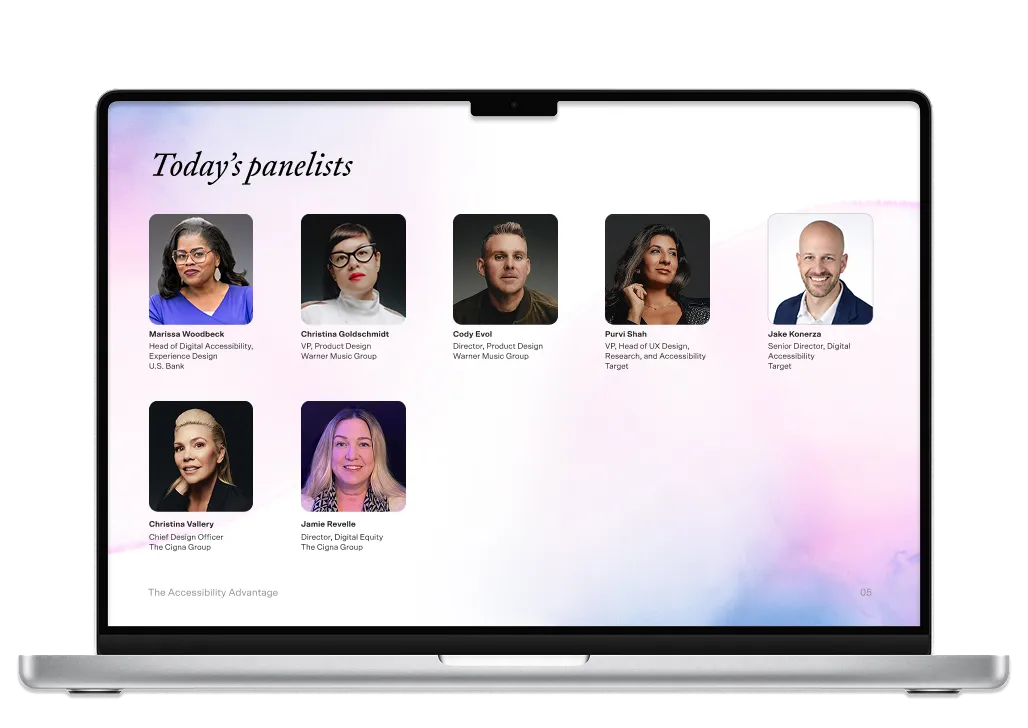The launch webinar — Today's panelists
