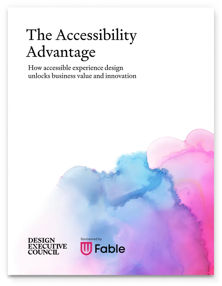 The Accessibility Advantage report cover