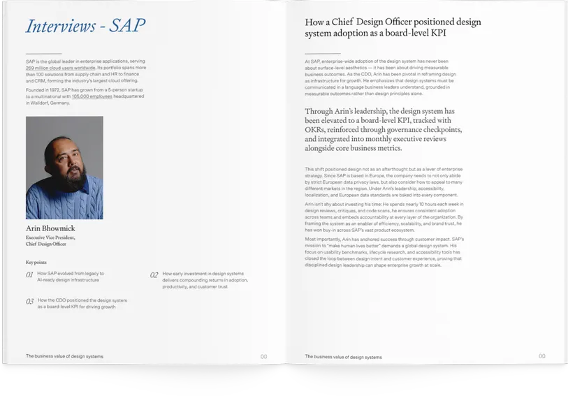 Report spread — Interviews, SAP